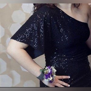 Short Black Sequin Dress